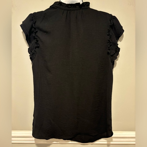 Women's Short Sleeve Fluttery Short Sleeves - Black Tamara H Size Small NWOT - Picture 7 of 8